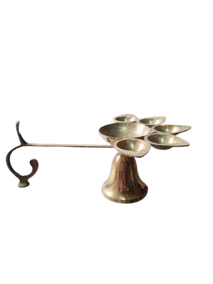 Brass Aarti Diya Oil Lamp